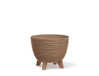 LILLEPOTT PROSPERPLAST JALGADEGA FURU ECO WOOD Ø23,6CM PRUUN
