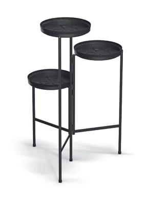 LILLEPOSTAMENT PROSPERPLAST TOL STAND 3 POTILE 79,5X48CM MUST