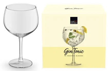 KOKTEILIKLAAS GIN TONIC ROYAL LEERDAM 65CL, 4TK