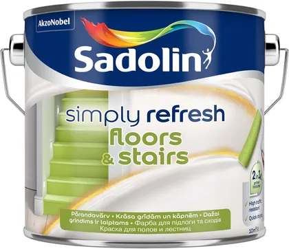 PÕRANDAVÄRV SADOLIN SIMPLY REFRESH BW 2,5L VALGE POOLMATT