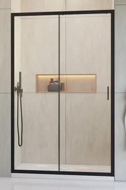 DUŠIUKS RADAWAY ALIENTA BLACK DWJ 120X190CM