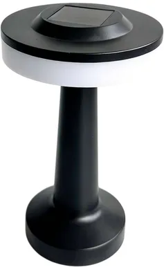 LAUALAMP SOLAR 19,5CM MUST