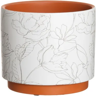 LILLEPOTT 4LIVING CORA 16CM, VALGE