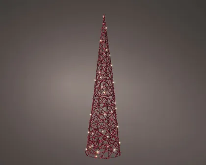 JÕULUKUJU KUUSK 40LED 20X80CM PUNANE TAIMERIGA