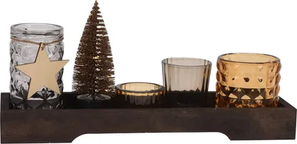 TEEKÜÜNLA ALUS KUUSEGA 6-OSALINE PRUUN