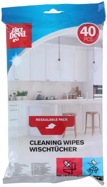 PUHASTUSLAPID DIRT DEVIL HÜGIEENILISED 40TK PAKIS
