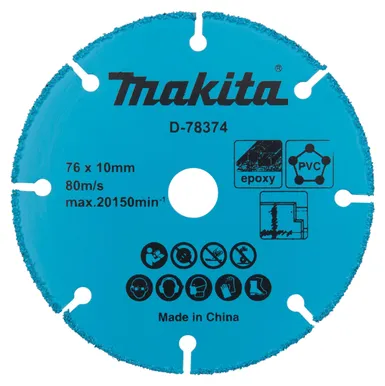 LÕIKEKETAS MAKITA D-78374 76MM VOLFRAMKARBIID KATTEGA