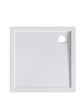 DUŠIALUS KANDILINE 90X90X4CM VALGE