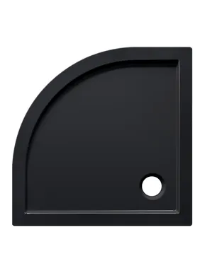 DUŠIALUS ÜMMARGUNE 80X80X4CM MUST