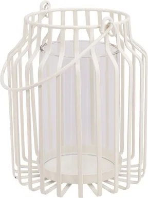 LATERN 18X21,5CM VALGE