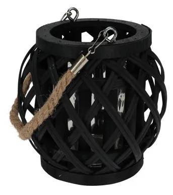 LATERN 15X14CM BAMBUS