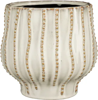 ÜMBRISPOTT MICA DECORATIONS CATHY Ø20CM VALGE