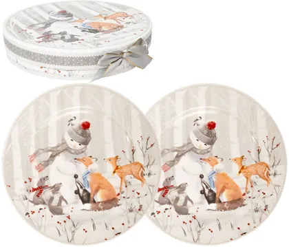 TALDRIKUD MIA SNOW D19CM 2TK, KINKEKARBIS