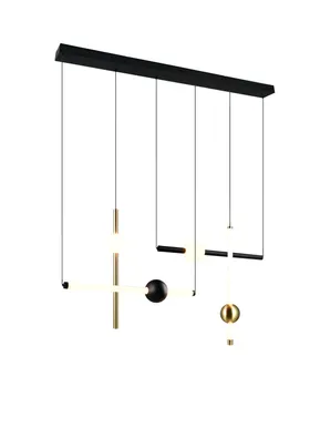 LAELAMP TRIO MELITA LED 110CM MUST MATT