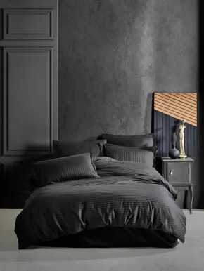 VOODIPESUKOMPLEKT CREYA 200X220CM + 2X50X70CM MUST