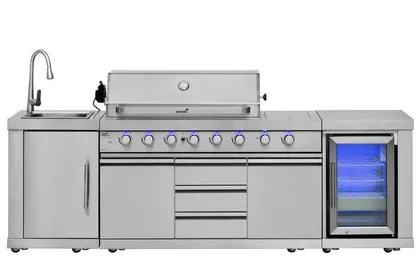 VÄLIKÖÖK GAASIGRILLIGA MUSTANG AMETIST 27,7KW 6+2 PÕLETIGA