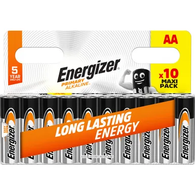 PATAREI ENERGIZER PRIMARY ALKALINE AA 10TK PAKIS
