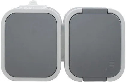 LIHTLÜLITI+PISTIKUPESA B2 KAANEGA IP54 HALL