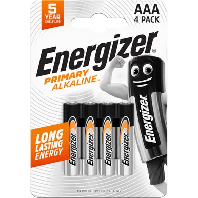 PATAREI ENERGIZER PRIMARY ALKALINE AAA 4TK PAKIS