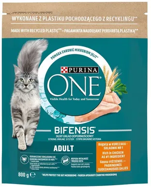 KUIVTOIT KASSIDELE PURINA ONE ADULT KANA 800G