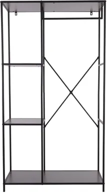 RIIDESTANGE H&S COLLECTION RIIULITEGA MUST, METALL/MELAMIIN
