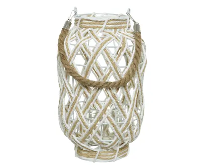 PABERLANTERN Ø18CM VALGE