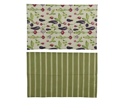KÖÖGIRÄTIKUTE KOMPLEKT 45X70CM ROHELINE, 2TK