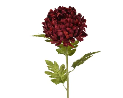 KUNSTLILL KRÜSANTEEM 74CM PUNANE