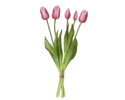 KUNSTLILL TULP 40CM ROOSA