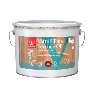 MÖÖBLI- JA TERRASSIÕLI TIKKURILA VALTTI PLUS TERRACE OIL PRUUN 9L