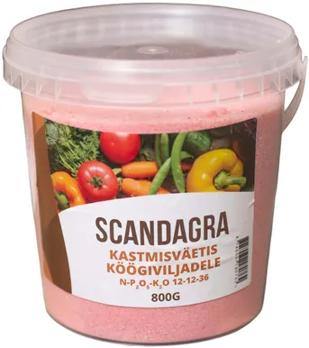 KASTMISVÄETIS KÖÖGIVILJADELE SCANDAGRA KRISTALON RED 800G