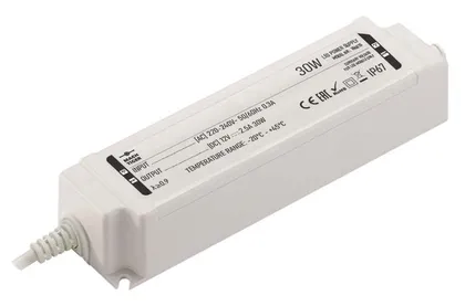 TRANSFORMAATOR SPECTOR LIGHT IP67 12VDC 2,5A 30W