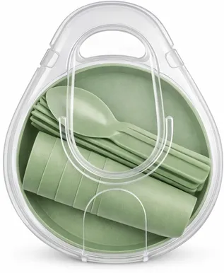 KORDUVKASUTATAV PIKNIKUKOMPLEKT 4-LE SMILE PLASTIK