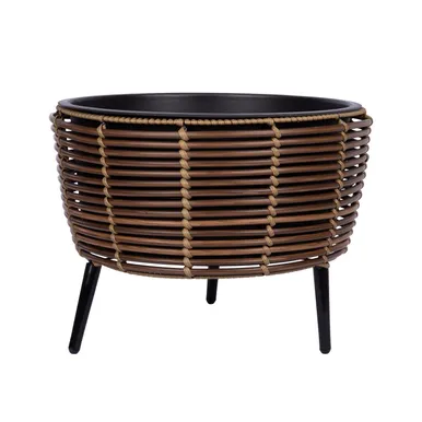 LILLEPOTT WICKER 44X44XH34CM, PRUUN