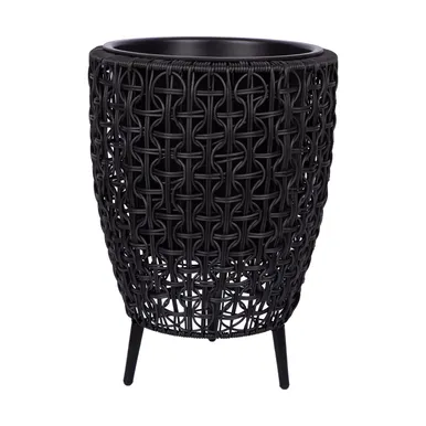 LILLEPOTT WICKER 38X38XH54CM, MUST