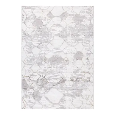 VAIP SALAMANCA-3, 200X285CM, HÕBE/VALGE