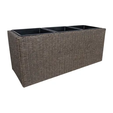 LILLEKAST WICKER 110X39XH45CM, TUMEPRUUN