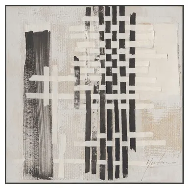 MAAL RAAMIGA 80X80CM, ABSTRAKTNE MUSTER
