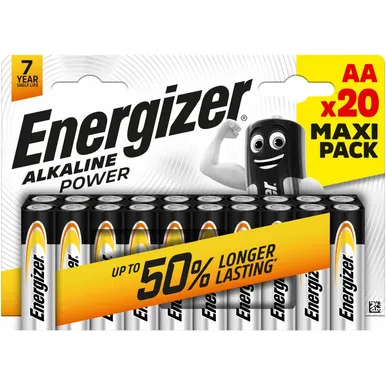 PATAREI ENERGIZER ALKALINE POWER AA 20TK PAKIS