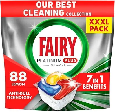 NÕUDEPESUMASINA KAPSLID FAIRY PLATINUM+ ANTI DULL 88TK PAKIS