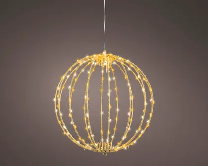 JÕULUKAUNISTUS KUUL LED TULEDEGA Ø28CM