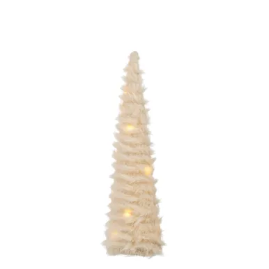 JÕULUKAUNISTUS KUUSK LED TULEDEGA 12X12X41CM
