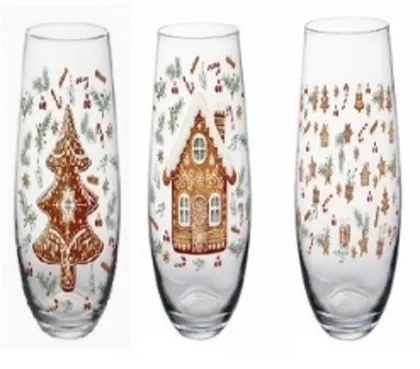 JOOGIKLAASIDE KOMPLEKT ALTOM DESIGN GINGERBREAD HOUSE 580ML 3TK