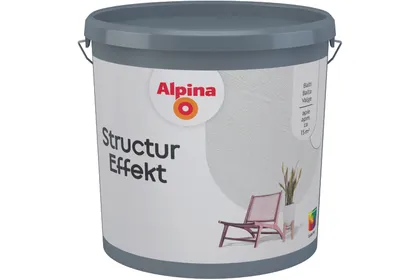 STRUKTUURVÄRV ALPINA EFEKT STRUCTUR BASE 10L VALGE MATT