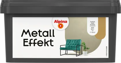 DEKORATIIVVÄRV ALPINA METALL EFFEKT 1L KULDNE
