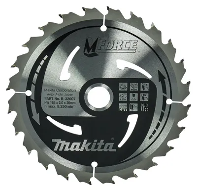 SAEKETAS PUIDULE MAKITA M-FORCE 165X2X20MM 15° T24