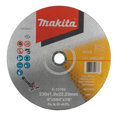 LÕIKEKETAS MAKITA 230X1,9MM A60U ROOSTEVABA TERAS/METALL