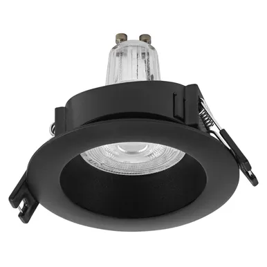 KOHTVALGUSTI LED SÜVISTATAV PRESS GU10 2,6 W MUST