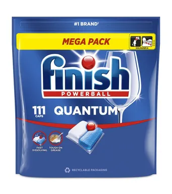NÕUDEPESUMASINA KAPSLID FINISH QUANTUM LEMON 111TK PAKIS