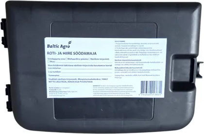 ROTI- JA HIIRE SÖÖDAMAJA BALTIC AGRO SUUR